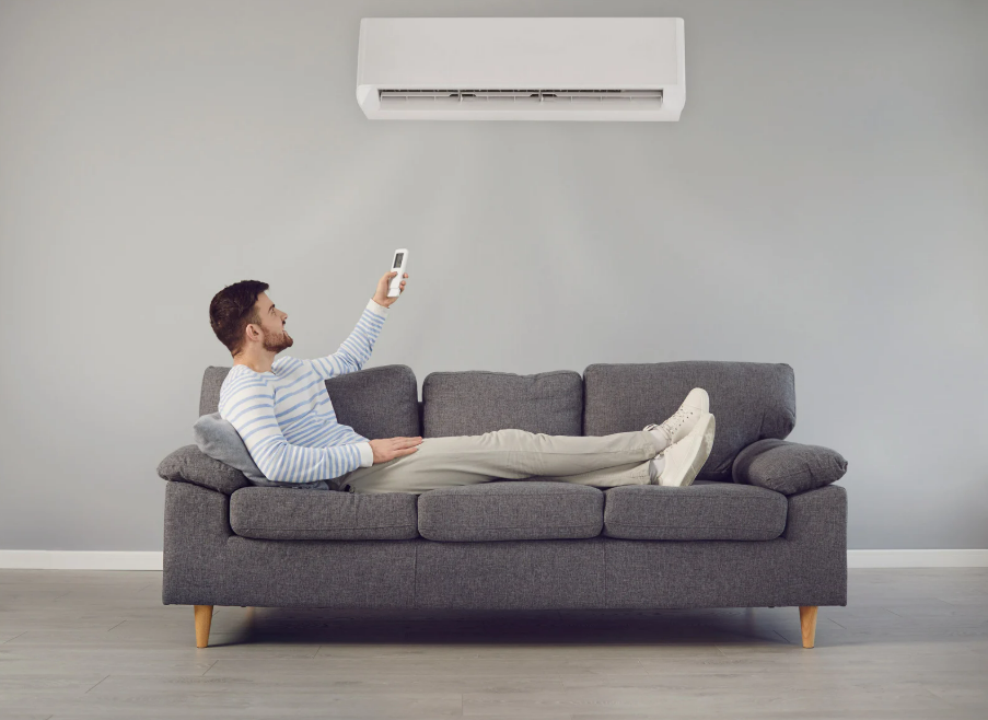 HVAC service happening