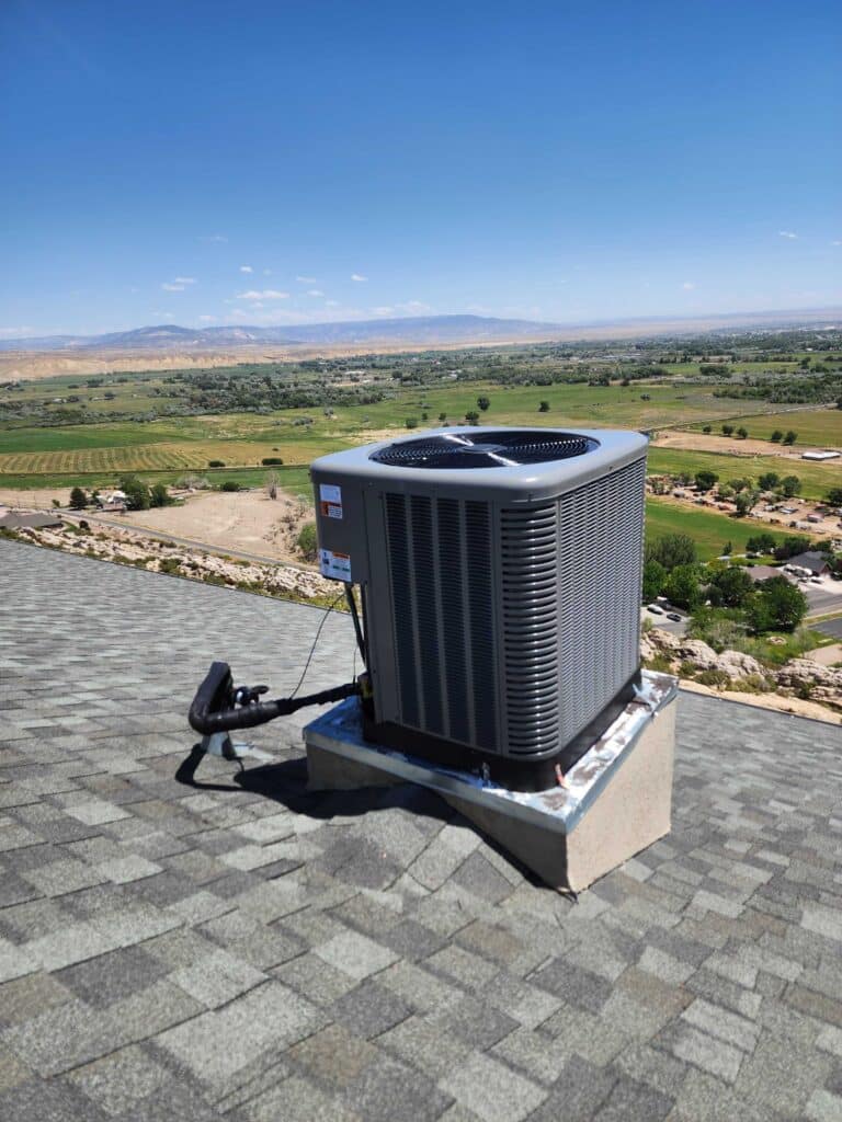 HVAC equipment during maintenance