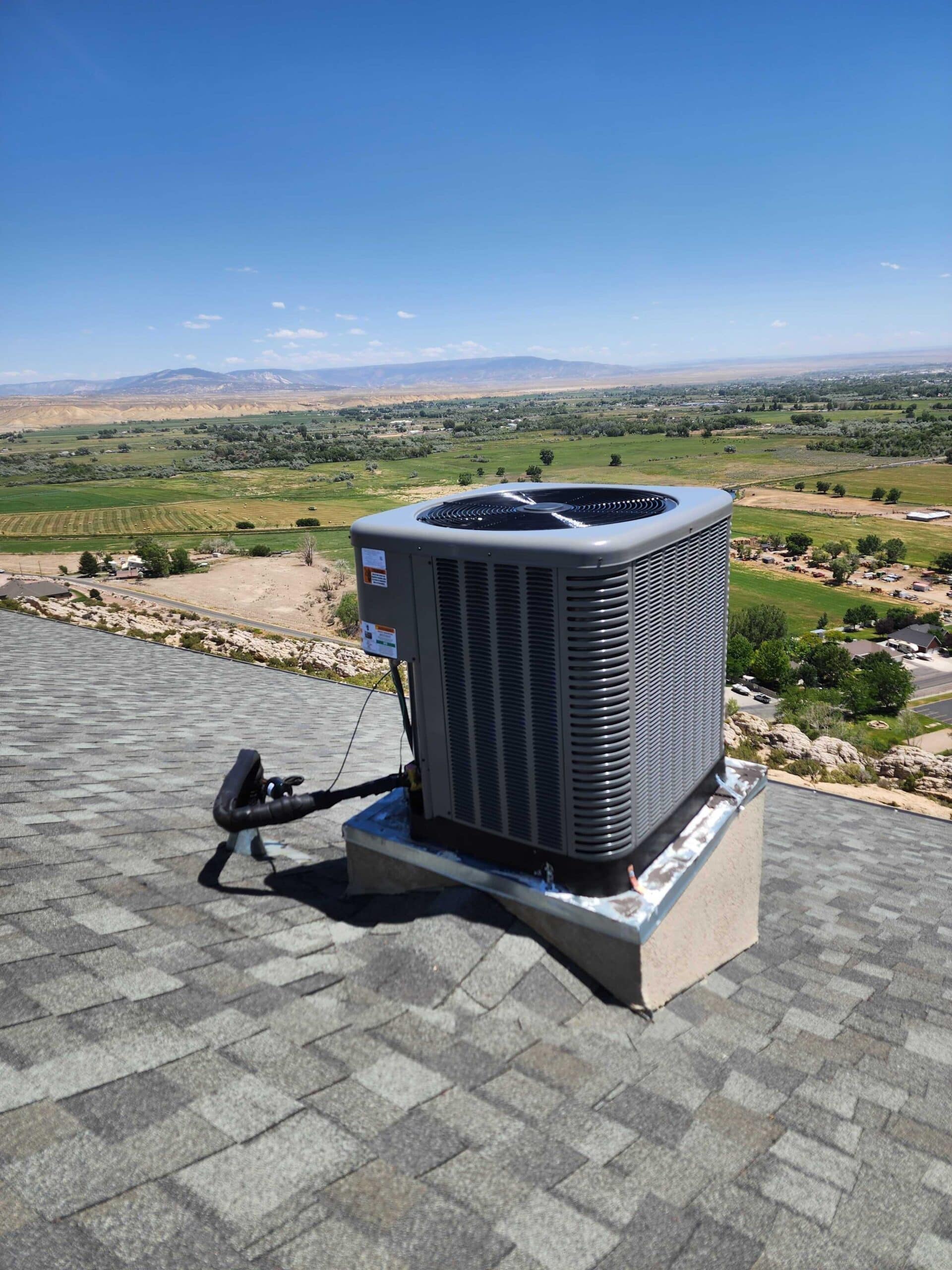 HVAC equipment during maintenance